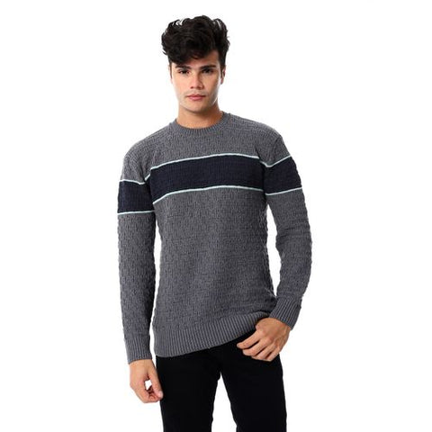 Wool Mens Pullover With Multi Design