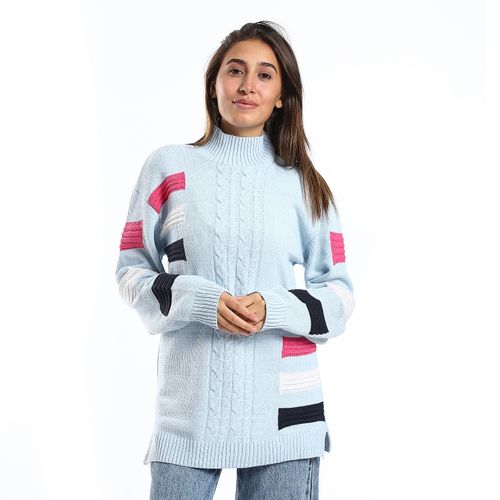 Women Wool Pullover With Round Neck