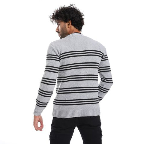 Wool Mens Pullover With Multi Design