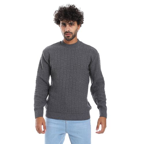 Men's wool pullover Crew neck