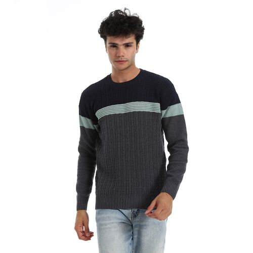 Men's wool Pullover with Multi Design