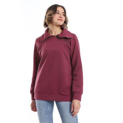 Women's Sweatshirt with High Neck