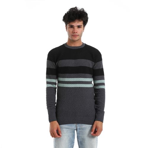 Wool Mens Pullover With Multi Design