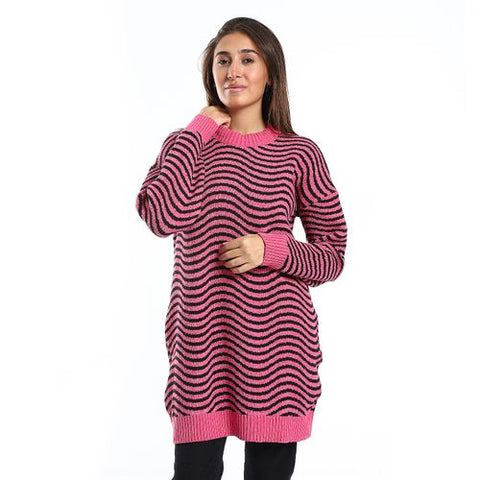 Women Wool Pullover With Round Neck