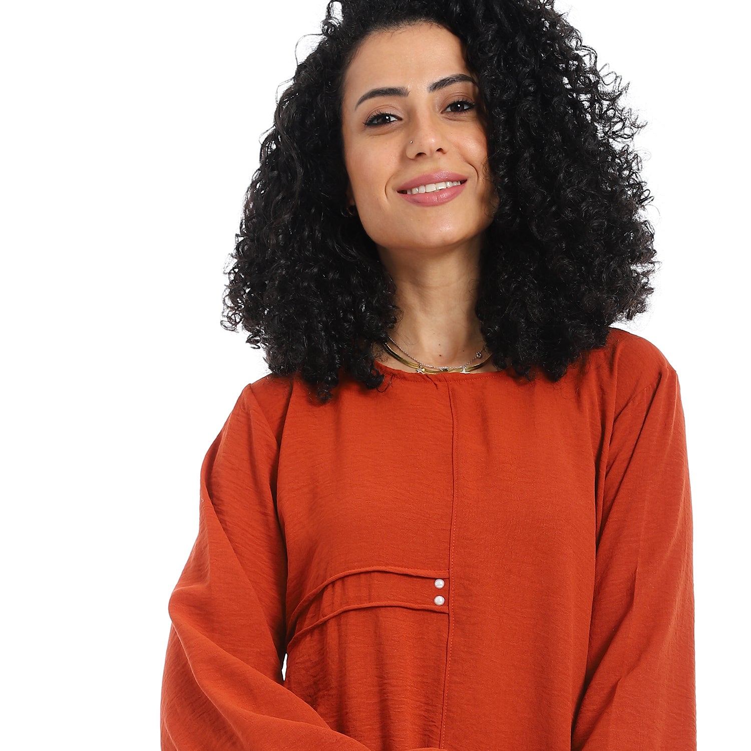 Women's two-piece closed Suit-طقم كتان نسائي واسع من قطعتين