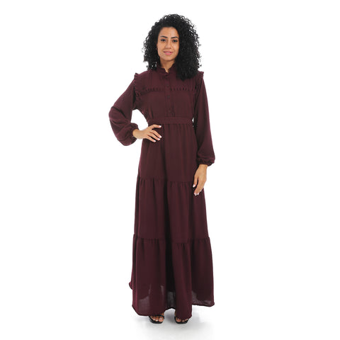 فستان كتان للمحجبات نسائي -Women linen dress -دريسات كتان 