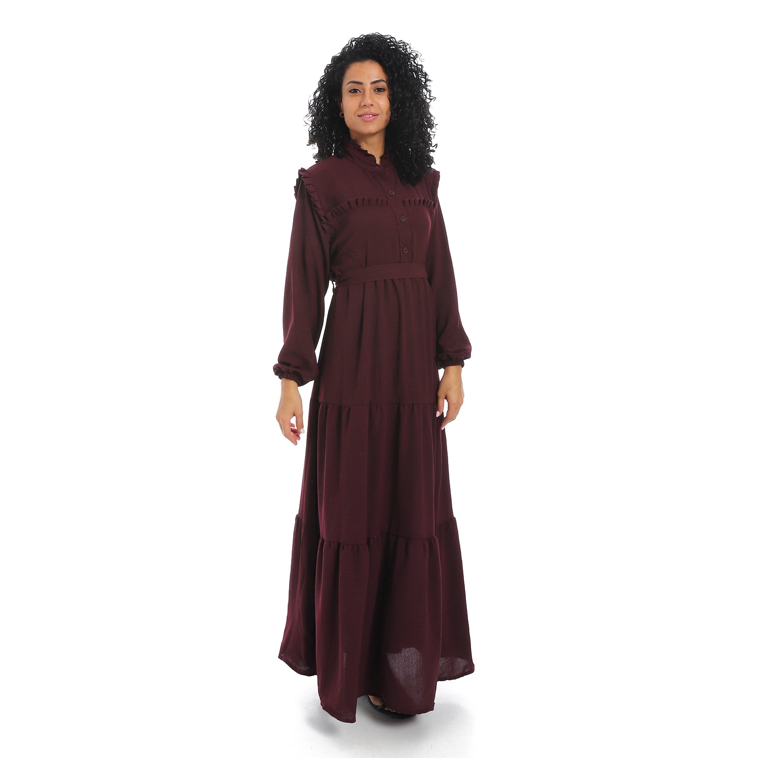 فستان كتان للمحجبات نسائي -Women linen dress -دريسات كتان 