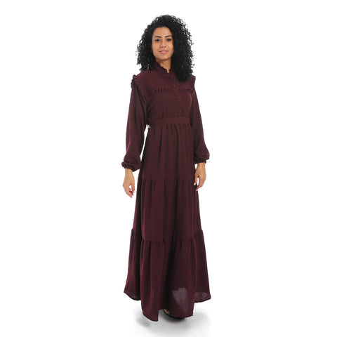 فستان كتان للمحجبات نسائي -Women linen dress -دريسات كتان 