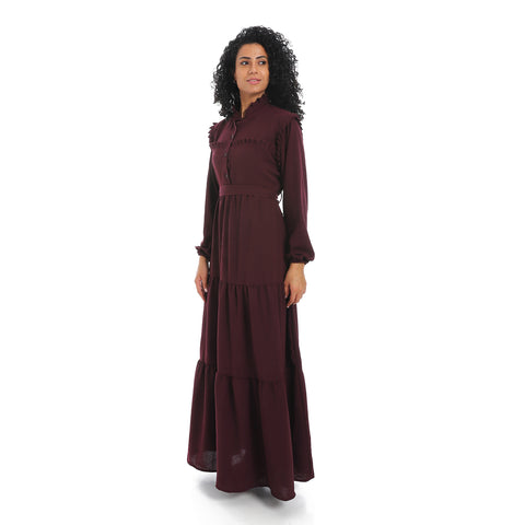 فستان كتان للمحجبات نسائي -Women linen dress -دريسات كتان 