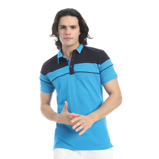 Men's plain polo shirt