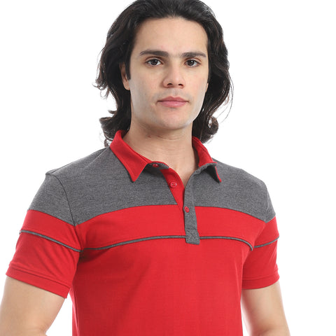 Men's plain polo shirt