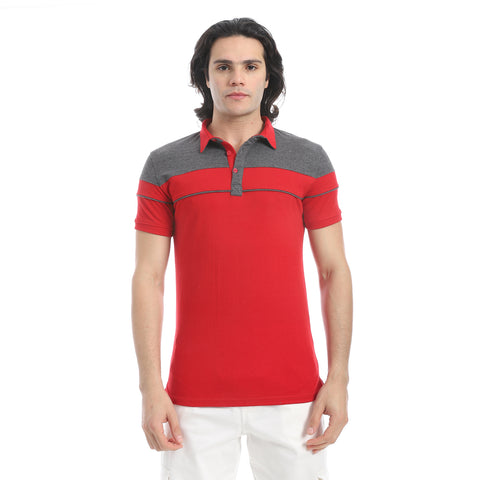 Men's plain polo shirt