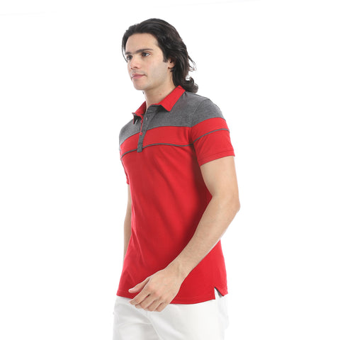 Men's plain polo shirt