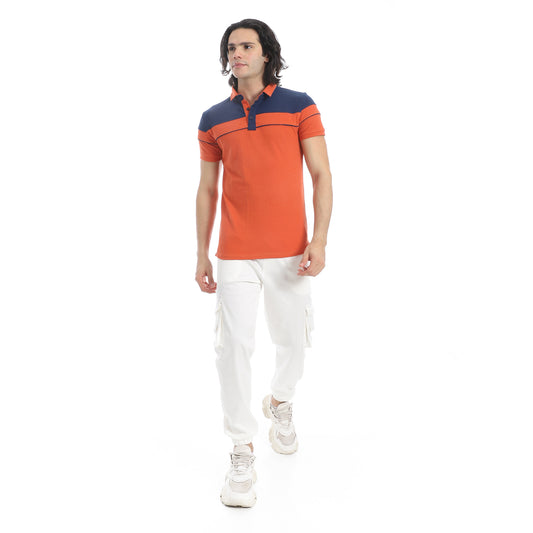 Men's plain polo shirt