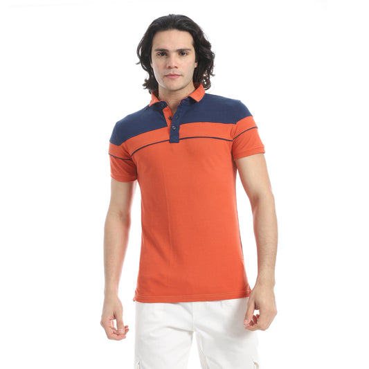 Men's plain polo shirt