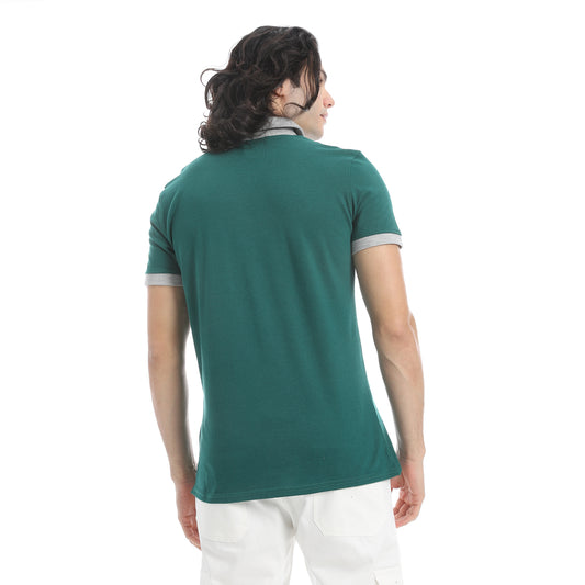 Men's polo t-shirt with short sleeves-تيشيرت بولو رجالي بنص كم 