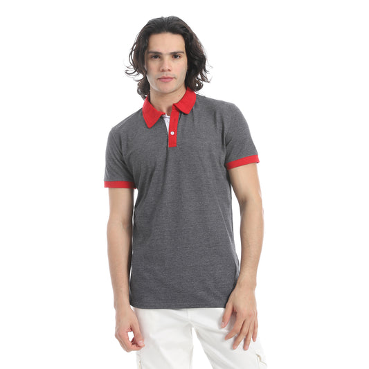 Men's plain polo shirt