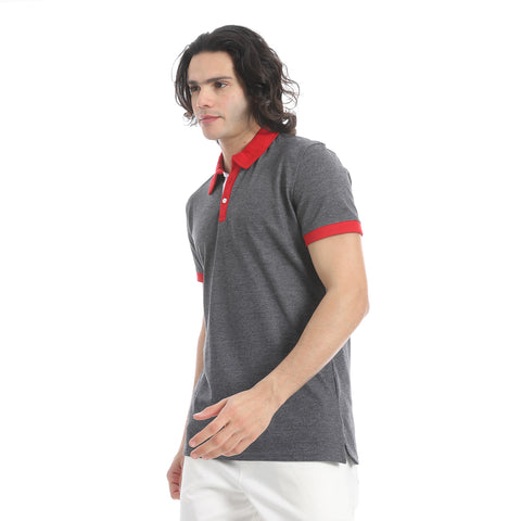 Men's plain polo shirt