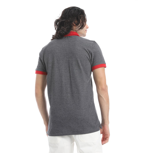 Men's polo t-shirt with short sleeves-تيشيرت بولو رجالي بنص كم 