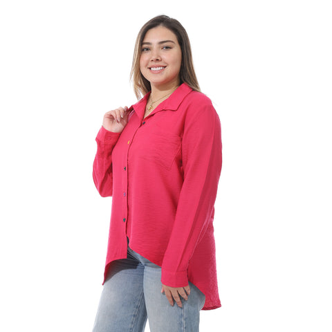 Women's linen Shirt with a round back-قميص نسائي للسهره في مصر - قميص نسائي في مصر 
