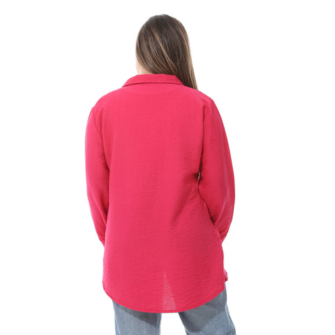 Women's linen Shirt with a round back-قميص نسائي للسهره في مصر - قميص نسائي في مصر 