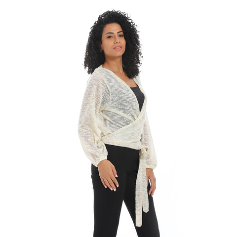 Women's wrap blouse with a belt in the middle- بلوزه حريمي في مصر-بلوزات قطن نسائي -بلوزات حريمي 