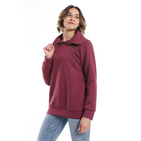 Women's Sweatshirt with High Neck