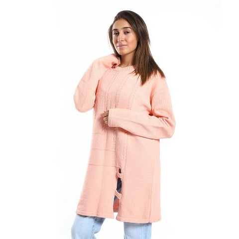 Women Wool Pullover With Round Neck