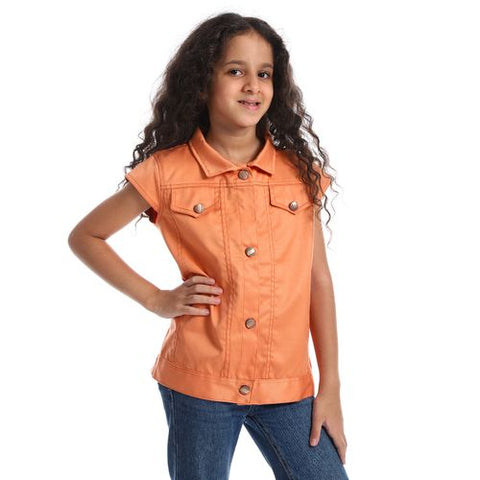 Girls Gabardine Vest