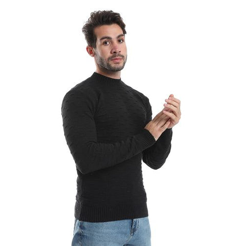 Wool Mens Pullover With Round Neck