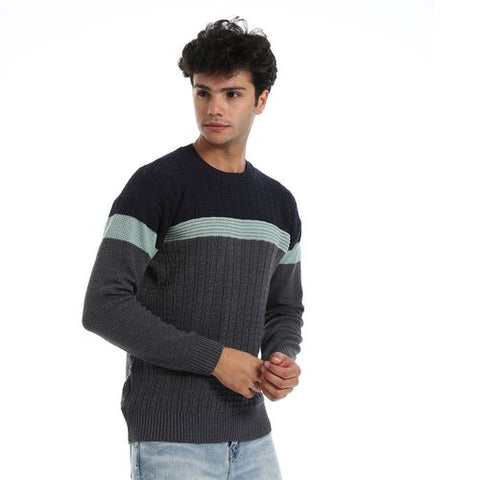 Men's wool Pullover with Multi Design