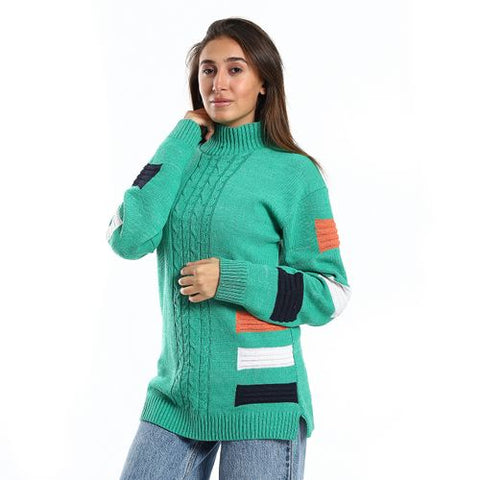 Women Wool Pullover With Round Neck