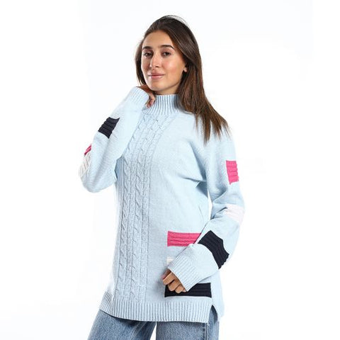 Women Wool Pullover With Round Neck