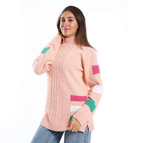 Women Wool Pullover With Round Neck