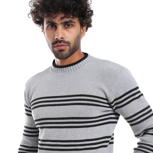 Wool Mens Pullover With Multi Design