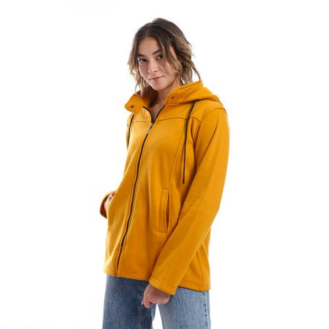 Women Hoodie With Front Zipper