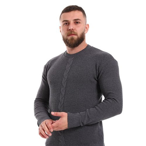 Wool Mens Pullover With Multi Design