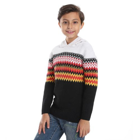 Boy wool Pullover with Multi Design