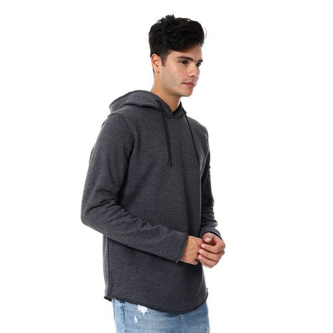 Men's Closed Hoodie with pocket on sleeves