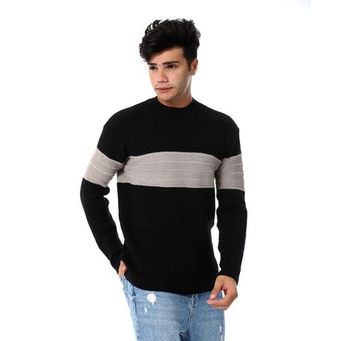 Wool Mens Pullover With Multi Design