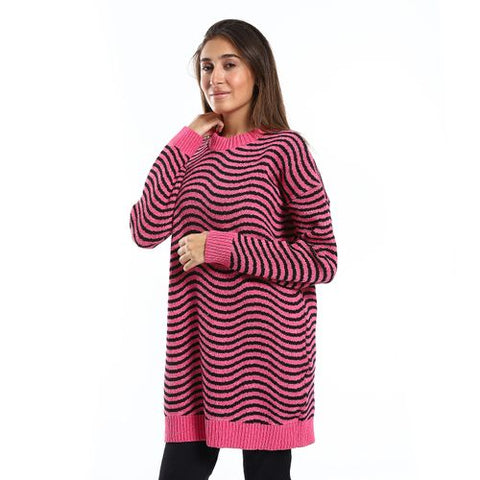 Women Wool Pullover With Round Neck