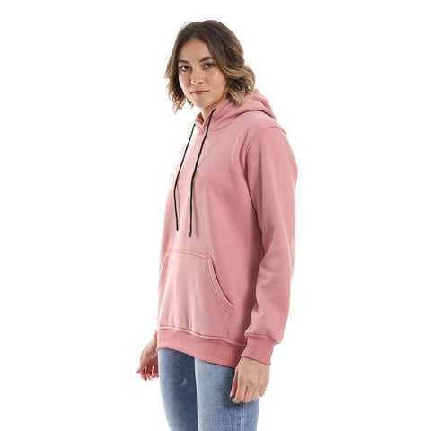 women's sweatshirt with sleeve pocket and zipper