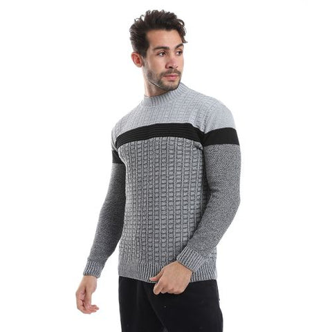 Men's Wool pullover with multi design