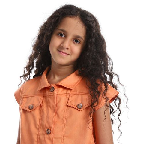 Girls Gabardine Vest