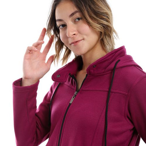 Women Hoodie With Front Zipper