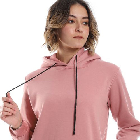 women's sweatshirt with sleeve pocket and zipper