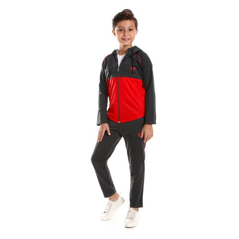 Boys Training Suit with Pockets and Lined Design.