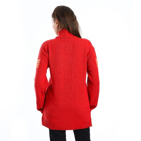 Women Wool Pullover With Round Neck