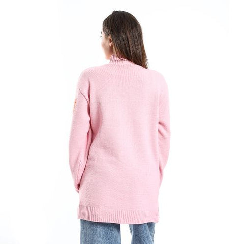 Women Wool Pullover With Round Neck