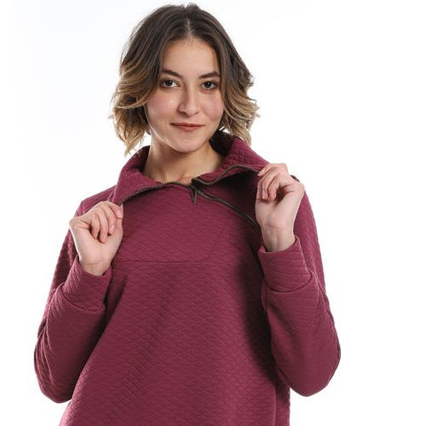 Women's Sweatshirt with High Neck